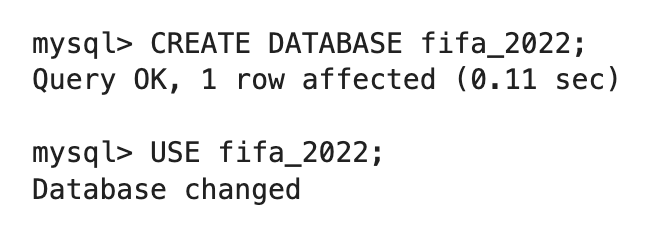 Using MySQL and Python to create a database of the Fifa World Cup 2022 in Google Cloud Platform